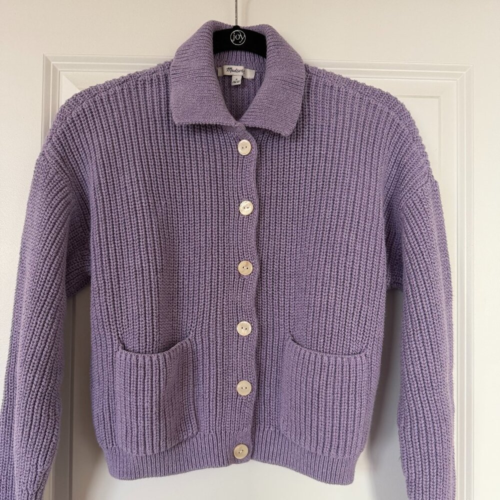 Madewell Rib Polo Cardigan